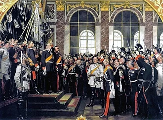 Die Reichsproklamation in Versailles von Anton von Werner